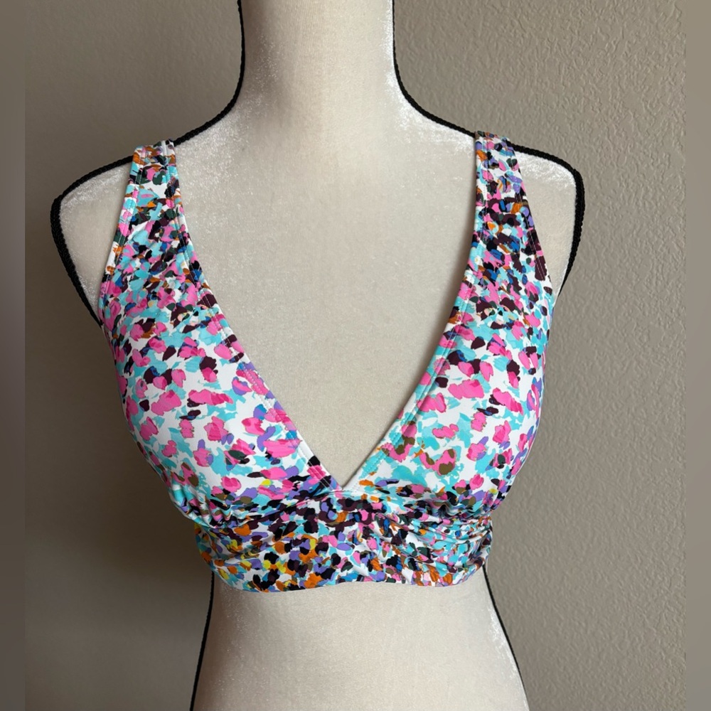 NWT Anne Cole Multicolor Bikini Top